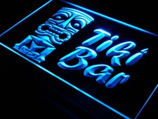 i298-b New! Best Tiki Bar Mask Pub Club Neon Light Sign