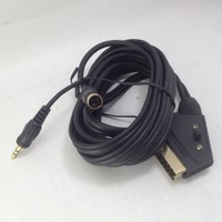 AV Scart PC-DVD Cable to S-Video and 3.5mm Jack Plug PC TV VCR 3.0m