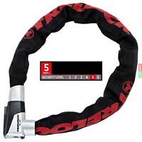 TRELOCK Kette Trelock BC515 L= 85cm  Ø=8mm Fahrrad | BIKE Lock Schwarz / rot