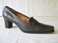 "Zanon & Zago" Gr.41 Halbschuhe/Slipper/Pumps  Leder dkl.braun; wenig getragen!!