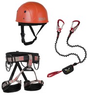 Klettersteigset Salewa Premium Attac+LACD Harness Start+LACD Protector orange