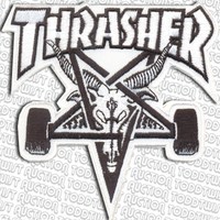 THRASHER Aufbügeln / Skateboard Patch - Skate Ziege Logo - Verschiedene farben