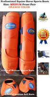 Pferd Professional Equine Sport Medizin Schienen Bell Stiefel Orange 41ORA