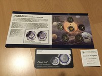 Gold Münze Limitiert Deutschland 5 Euro Planet Erde A D F G J Komplet Blister