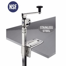Boj Commercial Can Opener Nsf Certified Heavy Duty Table 20" (Stainless Steel)