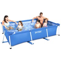 SWIMMING POOL FRAME 300x200x75cm SCHWIMMBECKEN PLANSCHBECKEN INTEX FAMILY