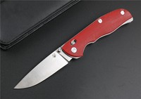 Shirogorov 95 red g10 D2 blade KLAPPMESSER folding knife messer taschenmesser