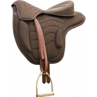 Norton baumloses Sattelkissen, Reitkissen mit Sattelbasis,sehr hochwertig braun 