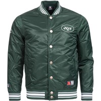 New York Jets Majestic NFL American Football Glascoe Satin College Jacke neu