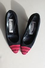 Tony Montana1960's, water melon pump shoes, suede size Eu34 / Us3