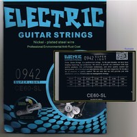 E-Gitarrensaiten, E-Gitarre Saiten, kompletter Satz, Neu & OVP, Stärke: 009-042