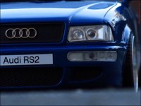 1:18 Tuning Audi 80 RS2 Avant "Quattro"RS Blau" RS Porsche-Alu-Felgen = OVP= RAR