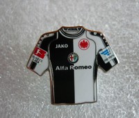 6 Fussball  Pin / Anstecker - Eintracht Frankfurt  Jako Alfa Romeo Hermes/Liga