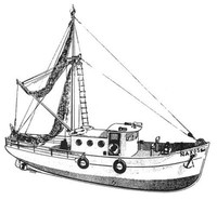 NAXOS, griechisches Fischereifahrzeug  Bauplan RC  Modell