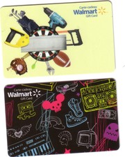 WALMART COLLECTIBLE Gift Card New No Value BILINGUAL*X2