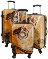 Koffer Nassau Kompass Muschel Reisekoffer Trolley Hartschale Case Bowatex