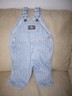 Oshkosh Baby B'gosh 12 month striped denim overalls-gently used