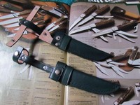 STILETTMESSERSCHEIDE für Nicker Messer Solingen, etc. Msch mit Gürtelschlaufe.