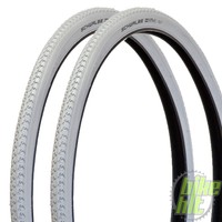 2x Schwalbe HS127 Rollstuhl Reifen 24" 37-540 24 x 1 3/8 Grau NEU