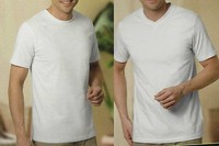 Herren T Shirt Gr S M L XL weiß 2 Stück Unterziehshirt NEU