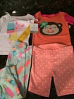 Lot Of CARTER'S Baby Girl Pig & Monkey Pajama Sets Size 18 Months NWT