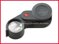 New Eschenbach Hand-held Technical Magnifier or Loupe 10x, 23mm Aplanatic Lens!