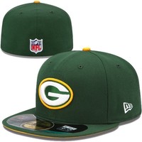 Green Bay Packers NFL Football New Era 59fifty Cap Kappe Size 7 OnField Sideline