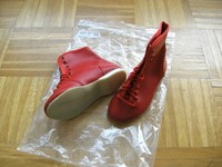 Gardetanzstiefel, Tanzstiefel, Mariechentanzstiefel IWA 807G, rot, 28