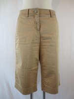 Cambio 'Bermuda' Damen Hose Freizeit-Shorts Gr.38 Beige Baumwolle Chic  Top