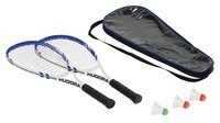 Hudora Badmintonset Speed HD-5 2 Schläger + 3 Federbälle + 1 Tasche