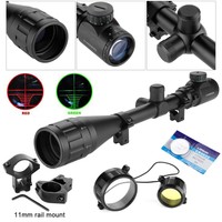 Rot/Grün 6-24x50AOEG Jäger Jagen Luftgewehr Zielfernrohr Mil Dot Rifle Scope