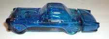 Vintage Avon Wild Country 55 Thunderbird Decanter, Collectible Blue Glass Car