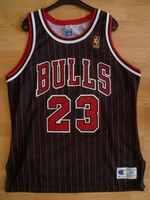 NBA Chicago Bulls Michael Jordan Authentic Alternate Pinstripe Jersey Trikot