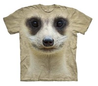 THE MOUNTAIN: T-Shirt - Meerkat Face, Erdmännchen, Gr. S, M, L, XL, 2XL, 3XL