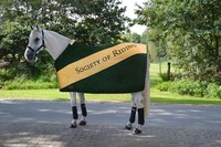 Abschwitzdecke Equest Dralon Society of Riding 145 cm tanne vanille NEU