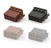 Auto Radio ISO DIN Stromstecker + Lautsprecher Stecker Connector schraubbar