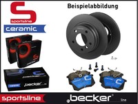 BREMSEN SET CERAMIC SPORTSLINE F.BECKER HINTEN