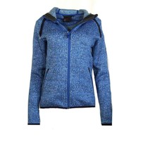 Mammut Fleece Jacke Winter Damen Kira Tour ML Hooded Jacket Blau Gr L 1010-18700