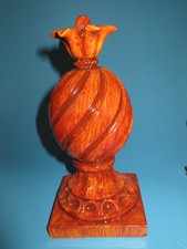 7" Decorative Pineapple Finial, symbol of hospitality, Hawaiian decor, kitchen