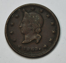 1863 Us Civil War Patriotic Token Union Coronet Rare 1094/1205