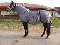 *EKZEMER-FLIEGENDECKE NEU* Silbergrau 135 cm Fullneck