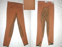 Reithose, Cavallo, Champion, Gr. 40, cognac-kariert, Vollbesatz: hell