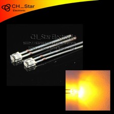 100pcs 2x3x4mm Square LED Diodes Water Clear Yellow Light Rectangle Rectangular