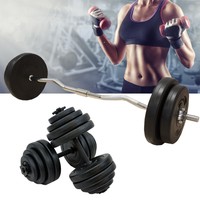 60KG Hantelset Curlhantel Kurzhantel Hantel Scheiben Gewichte Krafttraining