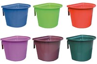 Turnier-Futterkrippe mit Metallhaken - Futtereimer für Pferde **HORIZONT**