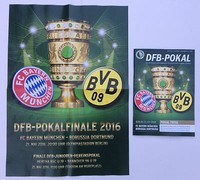 DFB-Pokalfinale 2016 Bayern München - Borussia Dortmund, Spielplakat + Programm
