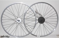 SET 28" Vorderrad + Hinterrad Kassette HG 31,8-fach,Nabendynamo, Hohlkammerfelge