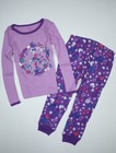 New Girls Pajamas PJs 2 Piece The Childrens Place Purple Holiday Size 3T