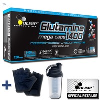 Olimp Glutamine Mega Caps 1400 - 120 Kapseln  Amino L-Glutamin +Bonus 9,03/100g 