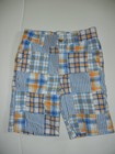 Janie & Jack At the Cape 3 Plaid Crab Boys Shorts RL